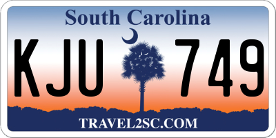 SC license plate KJU749