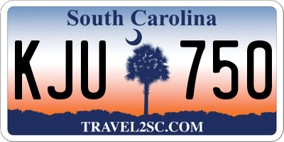 SC license plate KJU750