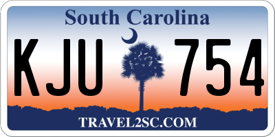 SC license plate KJU754