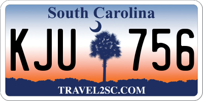 SC license plate KJU756