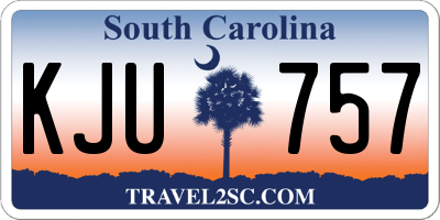 SC license plate KJU757