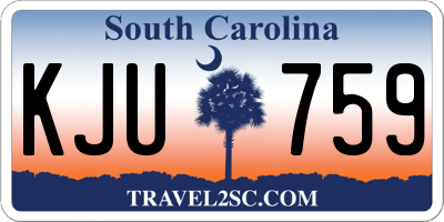 SC license plate KJU759