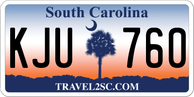 SC license plate KJU760