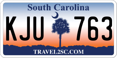 SC license plate KJU763