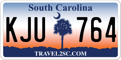 SC license plate KJU764