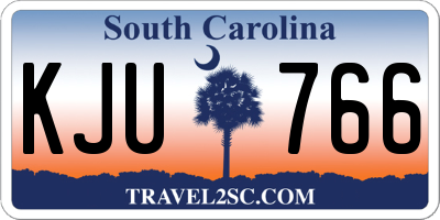 SC license plate KJU766