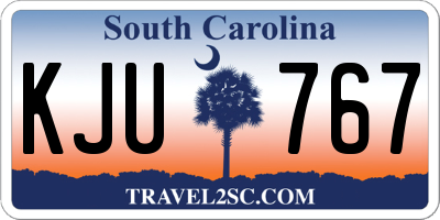 SC license plate KJU767