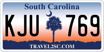 SC license plate KJU769