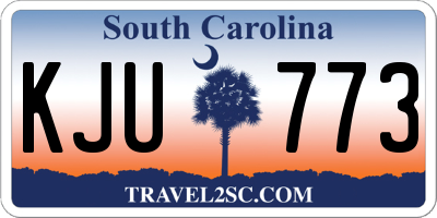 SC license plate KJU773