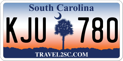 SC license plate KJU780