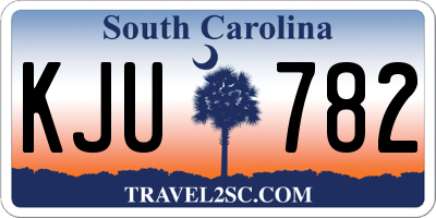 SC license plate KJU782