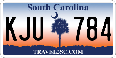 SC license plate KJU784