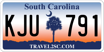 SC license plate KJU791