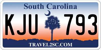SC license plate KJU793