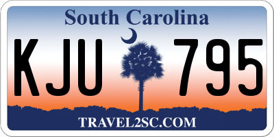 SC license plate KJU795
