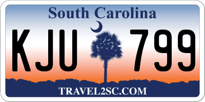 SC license plate KJU799