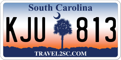 SC license plate KJU813