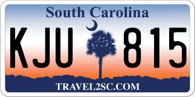 SC license plate KJU815