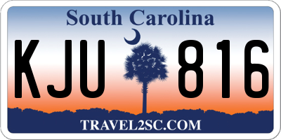 SC license plate KJU816