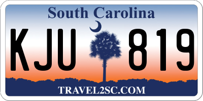 SC license plate KJU819