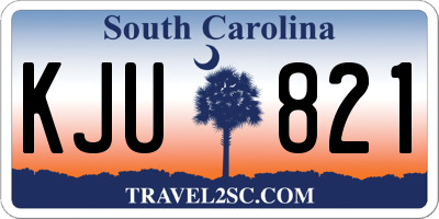 SC license plate KJU821