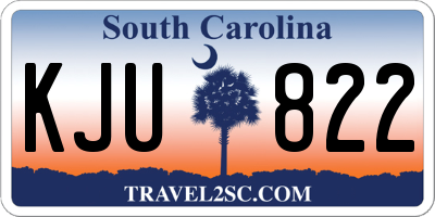 SC license plate KJU822