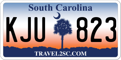 SC license plate KJU823
