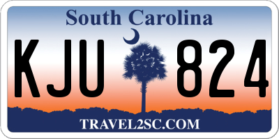 SC license plate KJU824