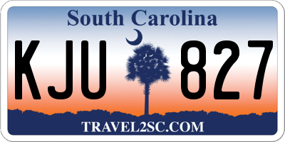 SC license plate KJU827