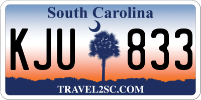 SC license plate KJU833