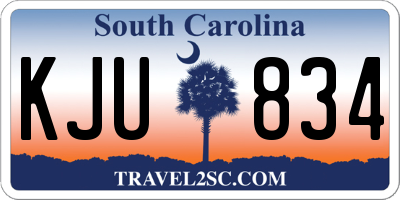 SC license plate KJU834