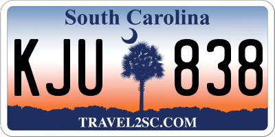 SC license plate KJU838