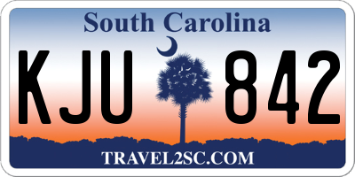 SC license plate KJU842