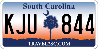 SC license plate KJU844