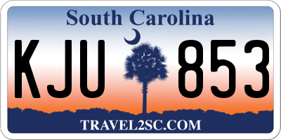 SC license plate KJU853