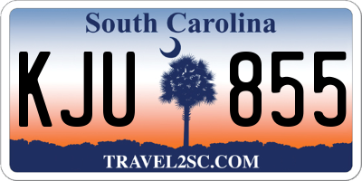 SC license plate KJU855