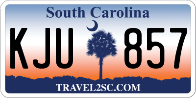 SC license plate KJU857