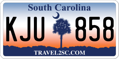 SC license plate KJU858