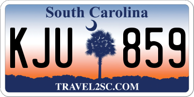 SC license plate KJU859