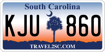 SC license plate KJU860