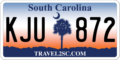 SC license plate KJU872
