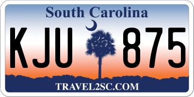 SC license plate KJU875