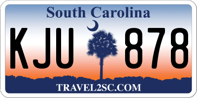 SC license plate KJU878