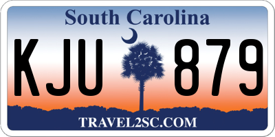 SC license plate KJU879
