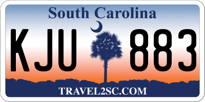 SC license plate KJU883