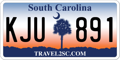 SC license plate KJU891