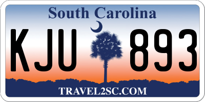 SC license plate KJU893