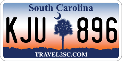 SC license plate KJU896