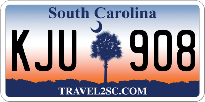 SC license plate KJU908