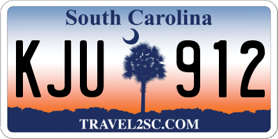 SC license plate KJU912